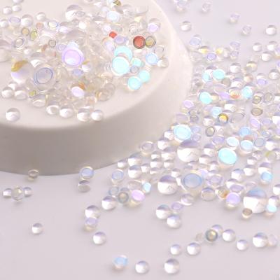 China Flatback Mermaid Tears Clear Glass Rhinestones Crystal Nail Art Half Pearls Bead Flatback Rhinestone Beads for sale