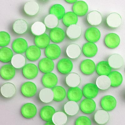 China Charming SS6-SS30 3D Flatback Rhinestones Flatback Luminous Neon Color Rhinestone DIY Gems Glass Nail Art Decorations for sale