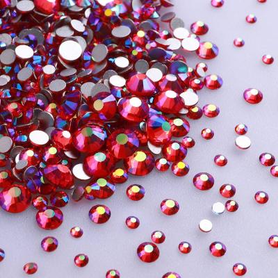 China Shiny Mixed Glass Nail Art Decorations Manicure Accessories Tool Sizes ab of Crystal Multicolor Crystal Nail Rhinestones for sale