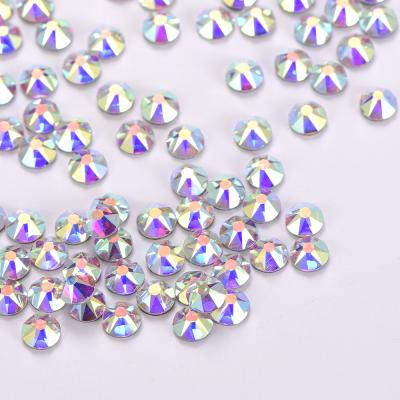 China Wholesale Color Crystal Rhinestone SS10 SS16 SS20 SS30 HotFix Flatback Eco-friendly Fake Stone ab For Nail Art Decoration for sale