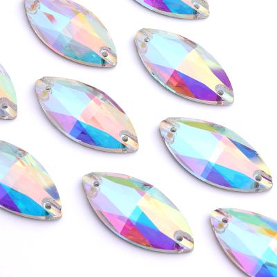 China Wholesales High Quality Eco-friendly Fancy Shapes Crystal Colors Non Hot-fix Sew On Rhinestone For For Clothes Decoration for sale