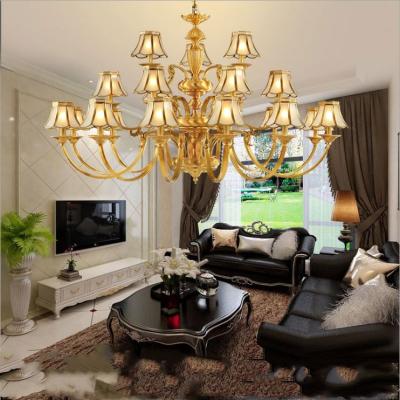 China Modern Modern European Style Led Clear Glass Crystal Chandeliers For Home /Banquet Hall/Hotel/Living Room for sale