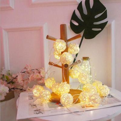 China Newest Christmas salegood quality best price holiday room colorful cotton ball hot outdoor decoration Christmas led string light 4m 5m 10m for sale