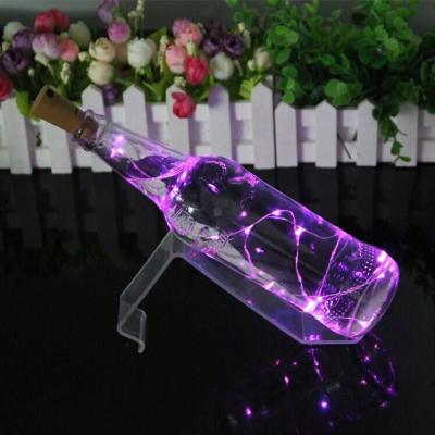 China High Quality Multi Color Copper Wire String Solar Powered Beer Bottle Cork Led String Lighting Hot Sell Christmas Light for sale