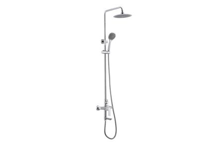 China Messing badkamer douche set muur gemonteerd met 45° draaiende douche arm Te koop