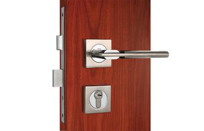 China Satine Nickel Chrome Voordeur Mortise Lock 35-70mm Deurdikte Te koop