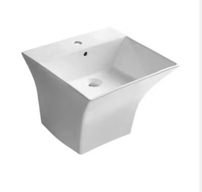 China Pared de cerámica Hung Basin, lavabo de cerámica del esmalte brillante de la vanidad en venta