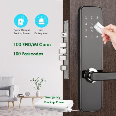 Cina Tastiera di alluminio di lega Smart Door Lock per la porta d'ingresso NFC Card sblocco in vendita