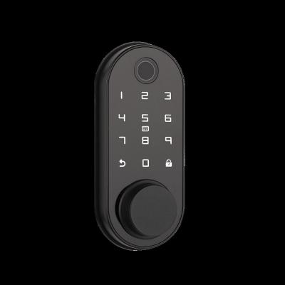 China Smart Deadbolt Schloss Türschloss mit Fingerabdruck-Code-Karte APP WiFi-Funktion zu verkaufen