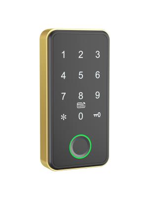 China 4 AA Batteries Bluetooth 5.0 Smart Fingerprint Cabinet Lock 50 Fingerprint Capacity for sale