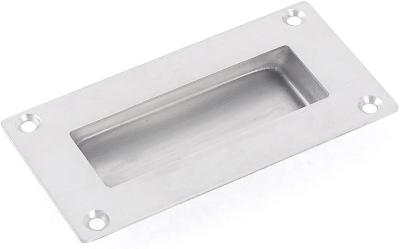 China Builtin Installation 304 Stainless Steel Drawer Pulls With Screwing Hole for sale