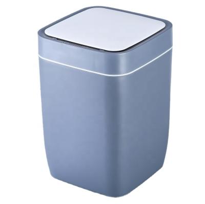 China Nordic Style 8L Viable Plastic Motion Sensor Trash Can Small Size Smart Waste Bin For Kitchen, Bathroom, Living Room for sale