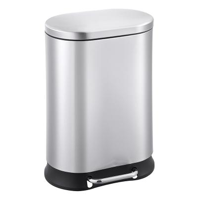 China 5L Pedal Trash Cans Stainless Steel Sustainable Waste Bins Step Trash Can Pedal Trash Can In Kitchen, Bathroom, Living Room for sale