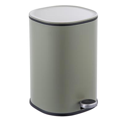 China 5L Step Waste Bin Stainless Steel Pedal Bins Foot Pedal Bin Viable Small Size In Kitchen, Bathroom, Living Room for sale