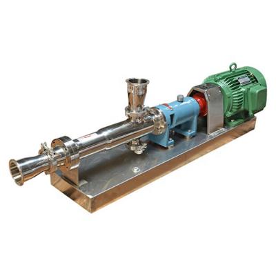 China Food and Beverage Industry GW Sanitary Progressive Cavity Single Screw Pump for Cream, Sauce, etc. for sale