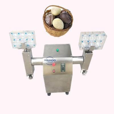 China 360 degree rotating hollow chocolate machine sphere egg shape cavity automatic chocolate maker making machine with molds for sale