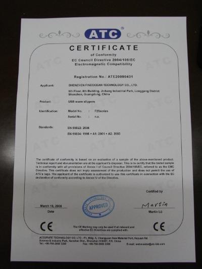 CE - Shenzhen Fineocean Technology Ltd.