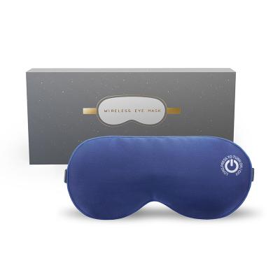 China Graphene Circles E-warmer Vibration Dark Rechargeable Adjustable Relaxation Temperature Cordless Hot Compress Eye Mask for sale