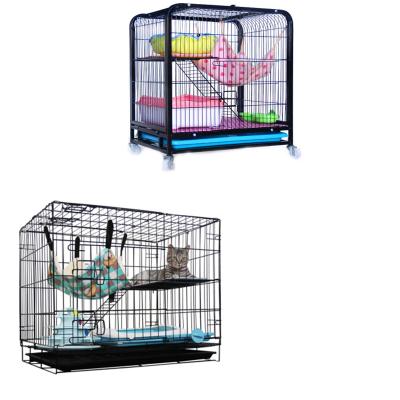 China Breathable Luxury Foldable Steel Wire Commercial Folding Circle Indonesia Stainless Steel Cat Cage for sale