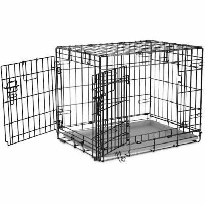 China Breathable Indoor Korean Black Cheap Aluminum Luxury Classics Wire Folding Stainless Steel Dog Cage for sale