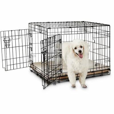 China Luxury Breathable Colorful Folding Giant Black Outdoor Carrying Kennel Iron Dog Cage For Big Dog for sale