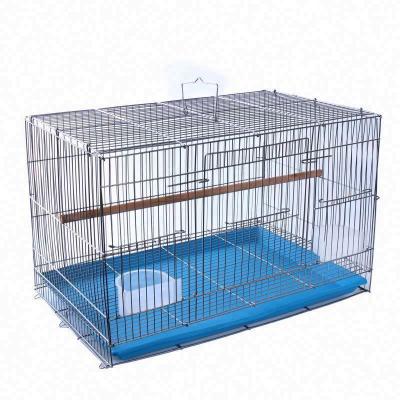 China Large Standing Luxury Black Metal Ventilated Parrot Reticulated Bird Cage 35*24*26cm Modern Breathable for sale