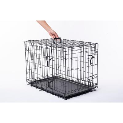 China Foldable Dog Cage Breathable Stainless Steel Dog Cage Quality Price Guarantee Suitable XXL Dog Cage for sale