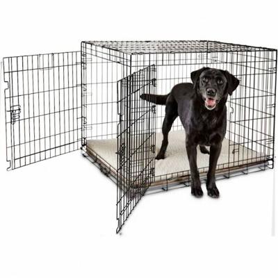 China Breeder Stainless Steel Pet Breathable Retractable Folding Outdoor Dog Cage Large for sale