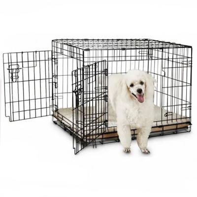 China Wholesale High Quality Breathable Folding Pet Foldable Wire Dog Welded Portable Cage for sale