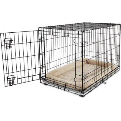 China Breathable Stainless Steel Material Classics Style Large Size Outside Wire Mesh Metal Dog Cage for sale