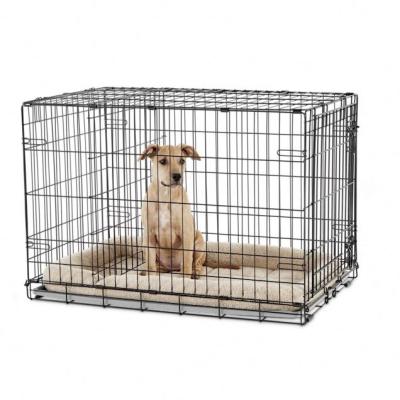 China Stainless Steel Breathable Steel Outdoor Animal Collapsible Dog Cage Kennel Mat Heavy Duty Stackable Stainless Steel for sale