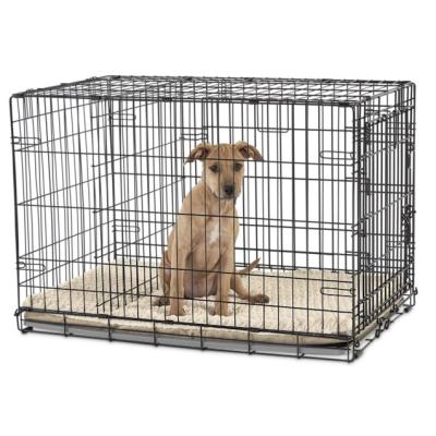 China Good Quality Wholesale Stainless Breathable Heavy Cheap Sleep Open House Large Carrying Door Dog Cage for sale