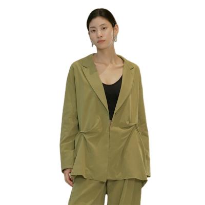 China Autumn Office Ladies Women's Casual Solid Khaki Trench Coat Spring Coat Spring Coat Women Anti-wrinkle Long for sale