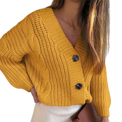 China Sweater Popular Culture INS V-Neck Anti-wrinkle Autumn Warm Cardigan Sweater Loose Knitted Cardigan For Women for sale