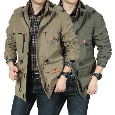 China Waterproof Mens Solid Color Slim Raincoat Custom Plus Size Jackets For Men for sale