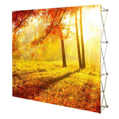 China Fair Trade Tension Fabric Arc Shaped Portable Backdrop Stand Display for sale