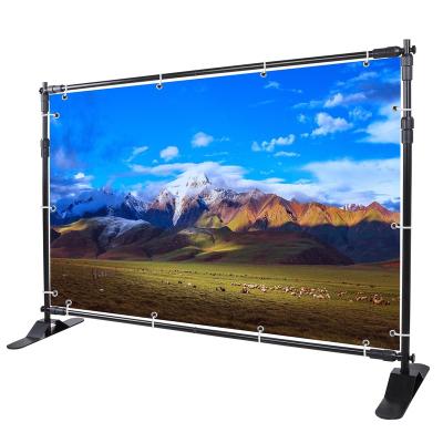 China Morden Aluminum Adjustable Photo Backdrop Banner Display Stand Fabric Frame for sale