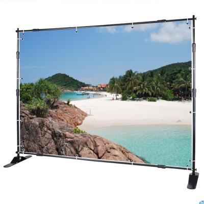 China Advertising Photo Backdrop Display Adjustable Banner Stand Aluminum Advertising for sale