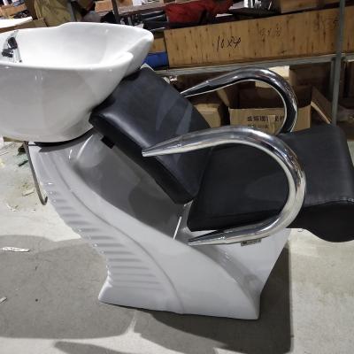 China Barber Shop Hair Salon Equipment Modern Washing Bascin Commercial Salon Furniture Shampoo Chair Furniture for sale