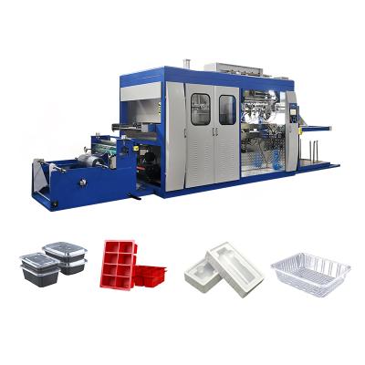 China Automatic Plastic HIPS PLC Vacuum Forming Machine Vacuum Pressure Forming Machine for sale