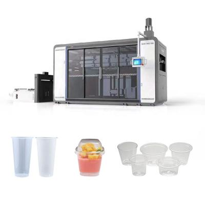 China Hotels Fully Automatic Plastic Disposable Water Cup Mug Thermoforming Machine for sale