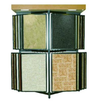 China Show Ceramic Tiles And Ceramic Slab Custom Paging Floor Standing Portable Sample Tile Display Rack for sale