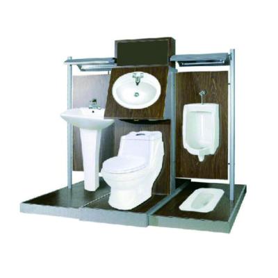 China Wholesale Toilet Seat Display Rack Ceramic Slab Bathroom Accessories Showcase Ceramic Slab Wash Basin for sale