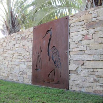 China CLASSIC laser cut outdoor art garden for corten steel garden screen for sale