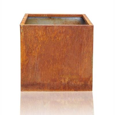 China CLASSIC Corten Steel Pedestal Planter Outdoor Metallic Series corten steel panel for sale