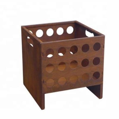 China Home decoration modern barrel wood burning /outdoor fire exterior corten steel fire pit for sale