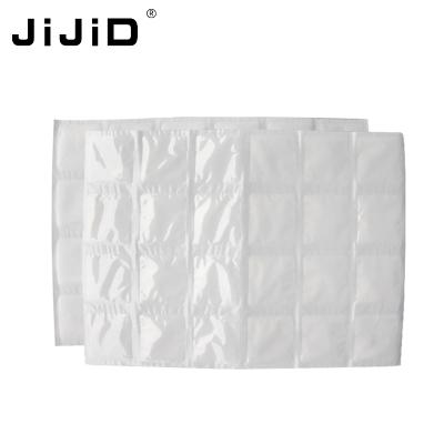 China JiJiD Waterproof Seafood Or Fresh Food Delivery Reusable Ice Pack Sheet Water Absorption Cloth Freezer Packaging Freeze Dry Iced Packs for sale