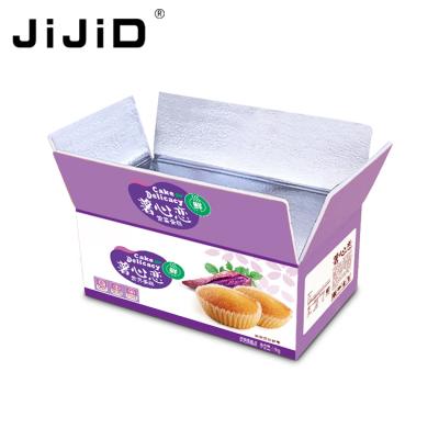 China JiJiD Recyclable Food Packaging Box Heat Insulation Box Custom Shipping Insulated Shipping Carton For Cake Box for sale