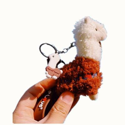 China Manufacturer Wholesale Unicorn Penguin Plush Toy Small Doll Pendant Alpaca Plush Small Key Chain Pendant Simulation Animal Doll for sale