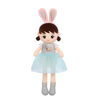 China New Simulation Plush Stuffed Girl Doll Plush Toy Kawaii Children Girl Doll Soothe Doll Toy for sale